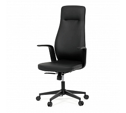 Kancelářské křeslo, synchronní mechanismus, černá ekokůže, KA-T8325 BK