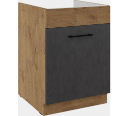 Dolní skřínka VEGAS - 60 ZL 1S BB, Dub Lancelot / Matera