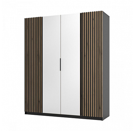 Skříň Keny XII - černá/dub evoke