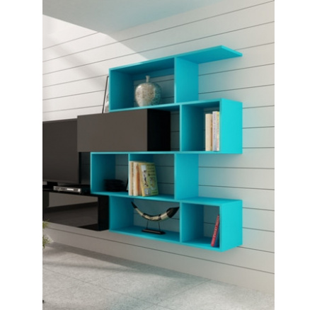 REGÁLY VIGO SVĚTLE MODRÉ MATNÉ