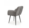 Jídelní židle K429, Šedá/Černá