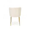 Jídelní židle K474, Krémová/Zlatá