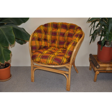 Polstr na křeslo Bahama okrový maxi CZ Polstr na křeslo Bahama okrový maxi CZ