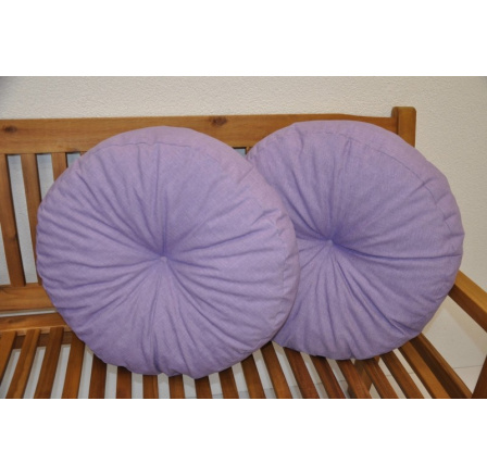 Polštář kulatý velký fialový set 2 kusy Polštář kulatý velký fialový set 2 kusy