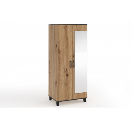 Dvoudveřová skříň se zrcadlem POLA 11 Artisan