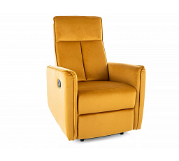 Rozkládací křeslo NIKOS VELVET, Curry BLUVEL 68