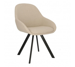 Židle Nels béžová černé nohy