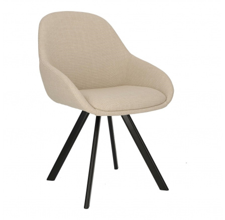 Židle Nels béžová černé nohy