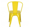 Židle Paris žlutá inspirovaná Tolix