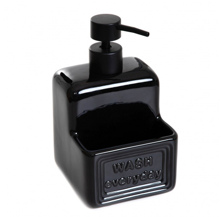 Dávkovač mýdla SYLAN černý 10x17 cm Dávkovač mýdla SYLAN černý 10x17 cm