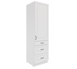 Kuchyňská skříň STELLO - 60 DKS-210 3S 1F, Bílá/Bílá