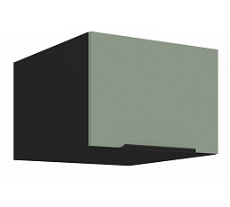 Horní skříňka ARIA - 50 NAGU-36 1F, Černá/Aquamarine