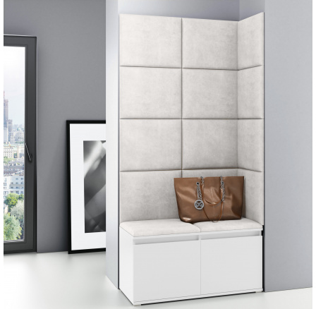 Předsíňová stěna EMI 2, Trinity 01/Bílá Předsíňová stěna EMI 2, Trinity 01/Bílá