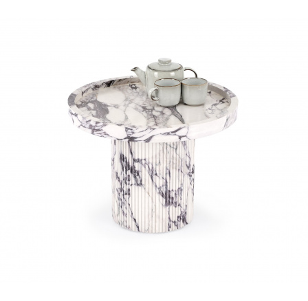 AMARETTO konferenční stolek, bílý mramor