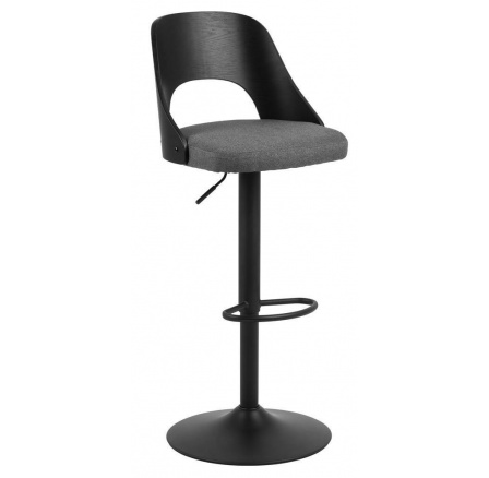 Barová židle Lucy šedá/černá