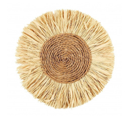 Dekorace z rafie kulatá 37 cm