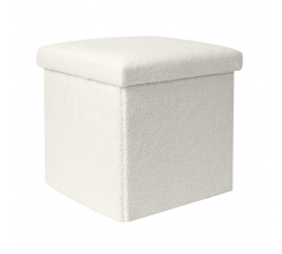 Pufa Intesi Vels Boucle bílá skládací