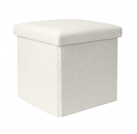 Pufa Intesi Vels Boucle bílá skládací