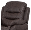 Polohovací křeslo, hnědá, látka, TV-4086 BR