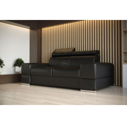 Sofa ROYAL II 225 cm - černá eko kůže