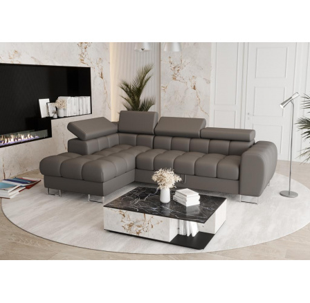Rohová sedací souprava ASPEN MINI přírodní kůže 260x170 cm - levá, přírodní kůže - volitelná barva