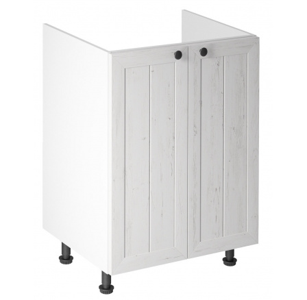 Kuchyňská dolní skřínka - PROWANSJA D60Z, Bílá/Borovice Andersen