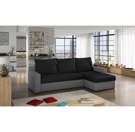 Rohová sedací souprava LIVIO, Pravá, Alova 04/Alova 10 grey