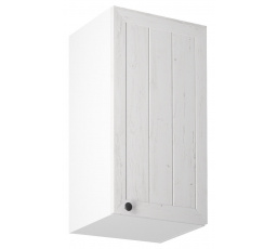 Kuchyňská horní skřínka PROWANSJA G40 - Pravá, Bílá/Borovice Andersen