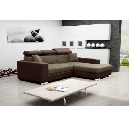 Rohová sedací souprava Mexicana Lux P sv.hnědá/EKO hnědá Rohová sedací souprava Mexicana Lux P sv.hnědá/EKO hnědá