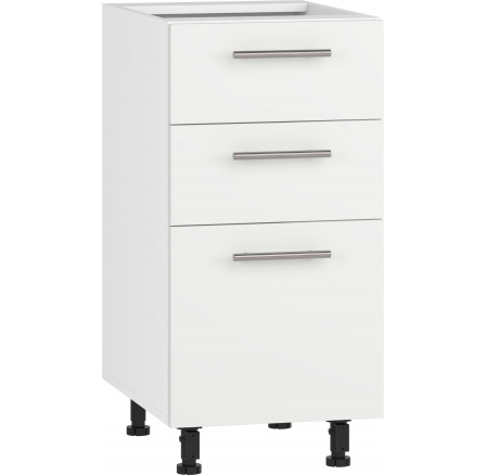Kuchyňská dolní skříňka VENTO D3S-40/82, bílý mat
