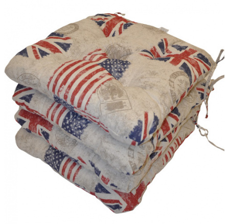 Sedák UNI Maxi motiv vlajky - set 4 kusy Sedák UNI Maxi motiv vlajky - set 4 kusy