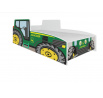 Postel s matrací TRACTOR GREEN 160x80 Zelená