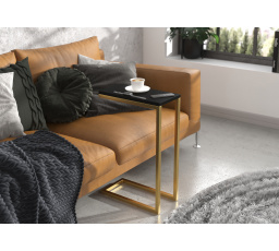 Pomocný stolek SPARK Zlatý+Černý