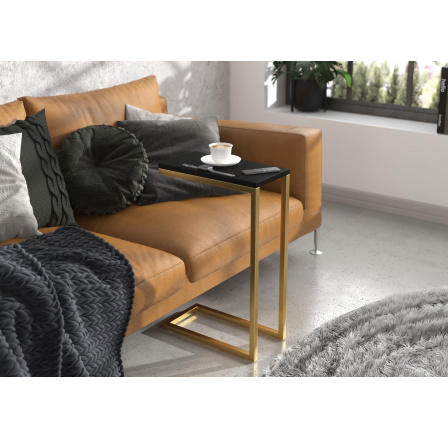 Pomocný stolek SPARK Zlatý+Černý