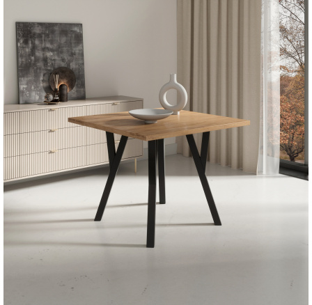 Stůl RODOS 83 Lefkas+Černá Stůl RODOS 83 Lefkas+Černá