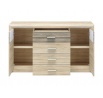 Komoda CASTEL 08, Sonoma světlá/Sonoma Trufla