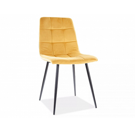 Jídelní židle MILA Velvet, curry Bluvel 68