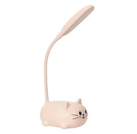 Růžová LED lampička Kitty