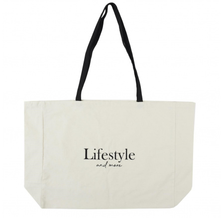 Taška shopper Lifestyle and More bílá