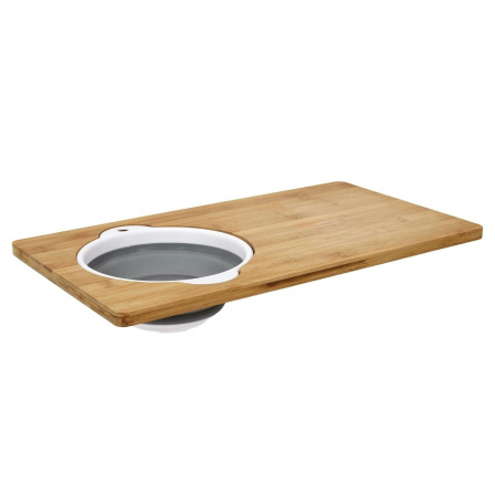 Prkénko na krájení s cedníkem