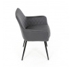 Jídelní židle, šedá, sametová látka, DCH-215 GREY4
