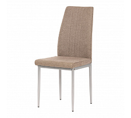 Jídelní židle, hnědá, látka, DCL-379 BR2