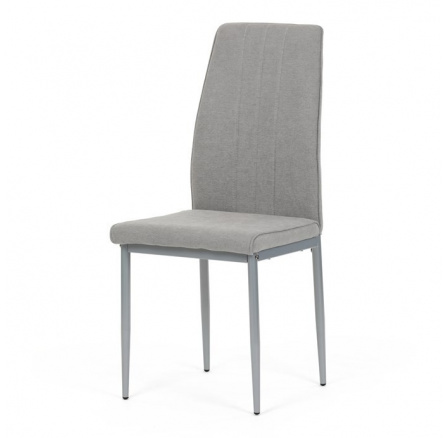 Jídelní židle, šedá, látka, DCL-379 LAN2