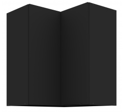 Horní skřínka SIENA - 60x60 GN-72 2F (90°), Černá mat/Černá mat