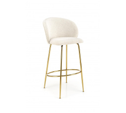 Barová židle H116, krémová/zlatá