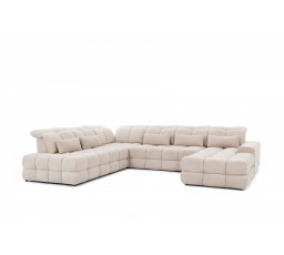 Rohová sedačka Magnelio U II s elektricky vysouvatelným sedákem