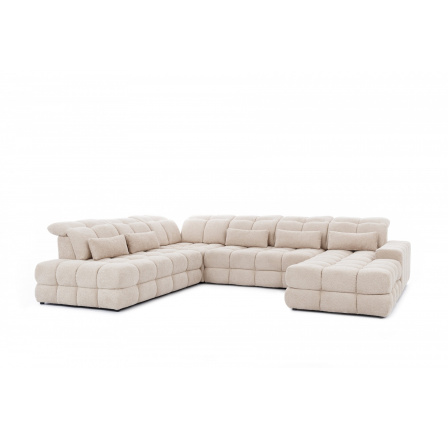 Rohová sedačka Magnelio U II s elektricky vysouvatelným sedákem