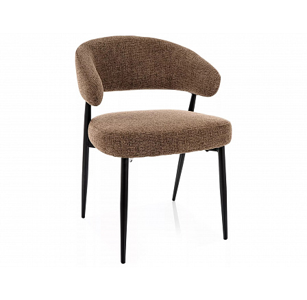 ŽIDLE LUCIO NOELLE ČERNÝ RÁM/ CAPPUCCINO 45