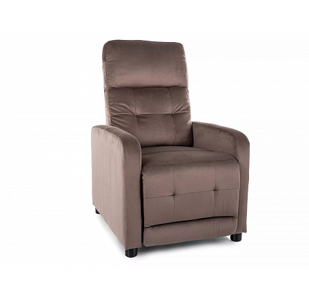 Rozkládací křeslo OTUS VELVET, Cappucino Bluvel 38