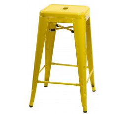 Barová židle Paris 75 cm. žlutý insp. Tolix